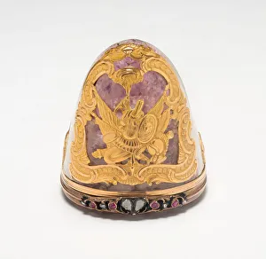 Semi Precious Stone Gallery: Snuff Box, Austria, 19th century. Creator: Unknown