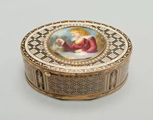 Pearls Collection: Snuff Box, Austria, Early 19th century. Creator: Jacob Frisard