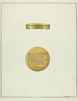 Snuffbox Prints: Snuff Box, c. 1936. Creator: Madeline Arnold