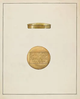 Snuffbox Prints: Snuff Box, c. 1936. Creator: Madeline Arnold