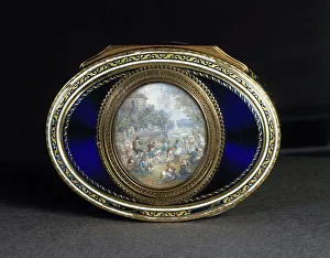Snuffbox Prints: Snuff box, c1780. Creator: Unknown