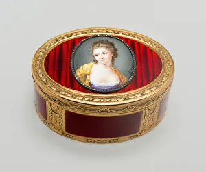 Gemstones Prints: Snuff Box: Portrait of Duchess of Marlborough, Paris, c. 1775