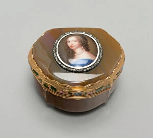 Diamond Gallery: Snuff Box: Portrait of Henrietta, Duchesse d Orleans, France, 18th century