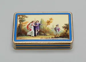 Gold And Enamel Prints: Snuff Box, Switzerland, c. 1800 / 10. Creator: Unknown