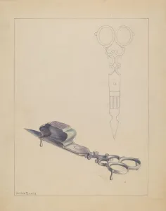 Candle Snuffer Prints: Snuffer, 1935 / 1942. Creator: Hester Duany