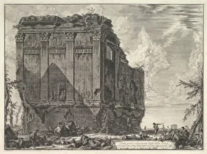 Vedute Di Roma Prints: The so-called Temple of Salus, on the road to Albano (Tempio antico volgarmente detto