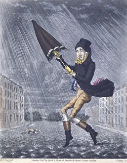 Egerton Prints: A Soaker or a Real Cat and Dog Day, 1825. Artist: G Hunt