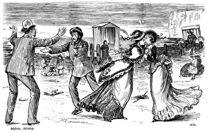 Bathing Machine Prints: Social Beings, 1876 (1891). Artist: George du Maurier