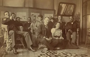 Social Life Prints: A social gathering in the veranda room