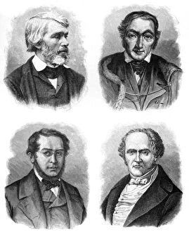 Images Dated 3rd February 2007: Four social theorists: Carlyle, Owen, Fourier and Proudhon, (1903)