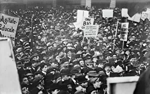Socialists in Union Square, N.Y.C. [large crowd] Photo, 1 May 1912 - Bain Coll. 1912. Creator: Bain News Service