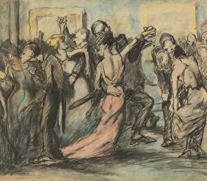 Bellows George Wesley Gallery: Society Ball [verso], c. 1907. Creator: George Wesley Bellows
