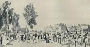 Londoners Then And Now Collection: Society in Hyde Park, 1842, (1920). Artist: Thomas Shotter Boys