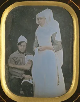 Almshouse Gallery: Soeur Pierrette Toussaine Blondeau, Hospices de Beaune, 1845-50. Creator: Unknown