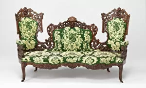 Charles A Collection: Sofa, 1849 / 54. Creator: Charles A. Baudouine