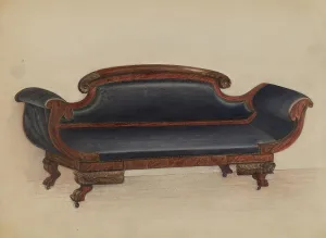 Caster Prints: Sofa, 1936. Creator: Anna Aloisi