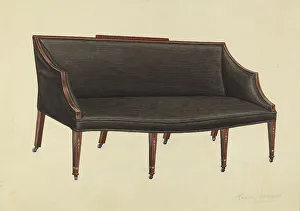 Caster Prints: Sofa, 1936. Creator: Frank Wenger