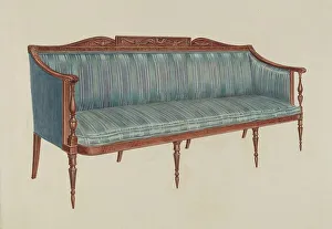 Choate Florence Prints: Sofa, c. 1936. Creator: Florence Choate
