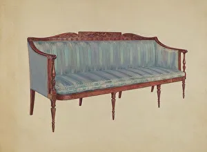Choate Florence Prints: Sofa, c. 1936. Creator: Florence Choate