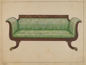 Gorid Nicholas Prints: Sofa, c. 1936. Creator: Nicholas Gorid