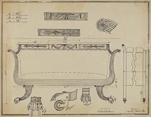 Gorid Nicholas Prints: Sofa, c. 1936. Creator: Nicholas Gorid