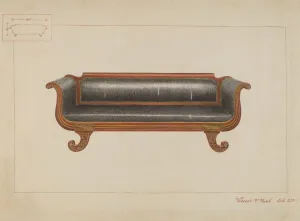 Vincent P Rosel Prints: Sofa, c. 1937. Creator: Vincent P. Rosel