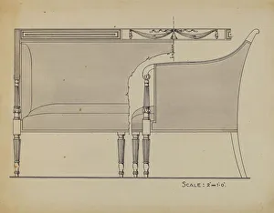 Carl Weiss Prints: Sofa, c. 1939. Creator: Carl Weiss