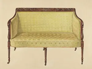 Sofa, c. 1940. Creator: Bernard Gussow