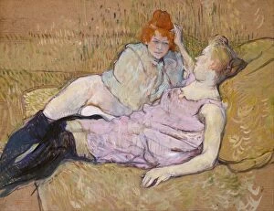 Sex Worker Gallery: The Sofa, ca. 1894-96. Creator: Henri de Toulouse-Lautrec