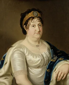 Holstein Gottorp Prints: Sofia Albertina, 1753-1829, Princess of Sweden, c1790. Creator: Anon