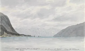 Aspelin Haapkyla Collection Prints: The Sognefjord Meets the Sea, 1819. Creator: Wilhelm Maximilian Carpelan
