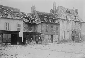 Desolate Prints: Soissons after bombardment, 1914. Creator: Bain News Service