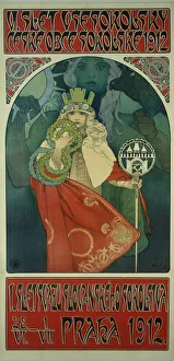 Sokol Festival (Poster). Artist: Mucha, Alfons Marie (1860-1939) Sokol Festival (Poster). Artist: Mucha, Alfons Marie (1860-1939)