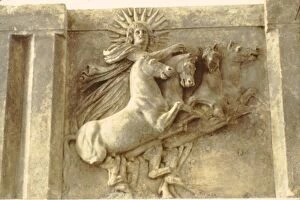 Relief Collection: Sol. Roman Sun-God in his chariot, relief at Pergamon Museum, c400-370 BC