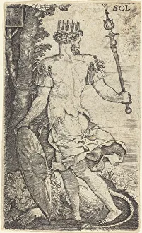 Master I Prints: Sol (The Sun), 1528. Creator: Master I. B