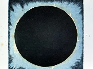Warren Collection: Solar corona and prominences 1860 (1870)