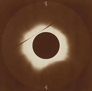 Eclipse Gallery: Solar Eclipse from Caroline Island, May 6, 1883. Creators: H. A. Lawrence, C. Ray Woods