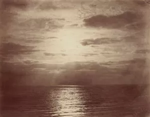 Seascape Gallery: Solar Effect in the Clouds-Ocean, 1856 / 57. Creator: Gustave Le Gray