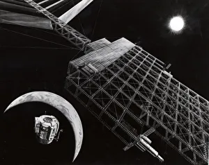 Energy Prints: Solar Power Satellite, 1976. Creator: NASA