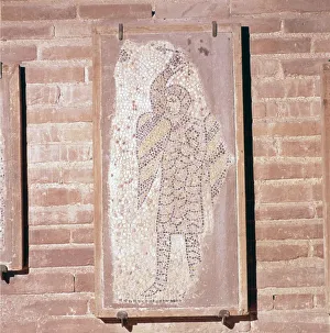 Emilia Romagna Prints: Soldier of the 4th Crusade, Mosaic in church of San Giovanni Evangelista, 13th century