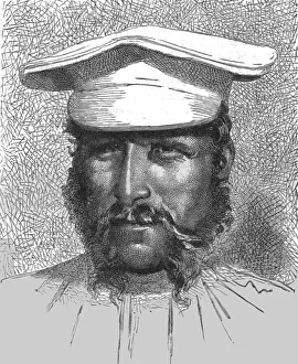 Caucasus Asia Prints: Soldier of the Caucasus; The Caucasus, 1875. Creator: Unknown