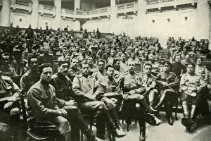 Duma Gallery: Soldier Delegates of the Russian Armies at the Douma, (1919). Creator: Unknown