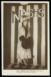 Prisoners Of War Prints: A soldier in drag modelling for 'The Timbertown Follies' at a prisoner of war camp