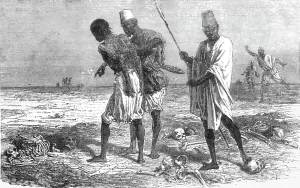 Bates Hw Prints: Soldier led to Execution; Journey from the Senegal to the Niger, 1875. Creator: Unknown