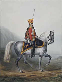 Life Guard Prints: Soldier of the Life-Guards Hussar Regiment