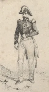 Victor Collection: A soldier, mid-19th century. Creator: Victor Adam