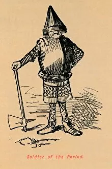 The Comic History Of England Gallery: Soldier of the Period, c1860, (c1860). Artist: John Leech