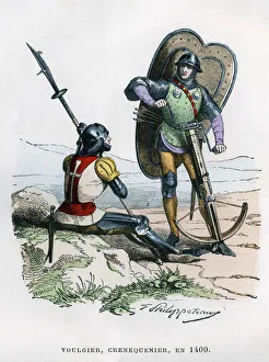Soldiers, 1400 (1882-1884). Artist: Felix Henri Emmanuel Philippoteaux