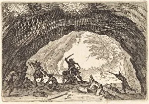 Soldiers Attacking Robbers, c. 1622. Creator: Jacques Callot Soldiers Attacking Robbers, c. 1622. Creator: Jacques Callot