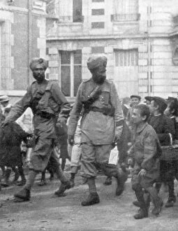 Western Front Gallery: Soldiers from the British Indian Army, France, c1915